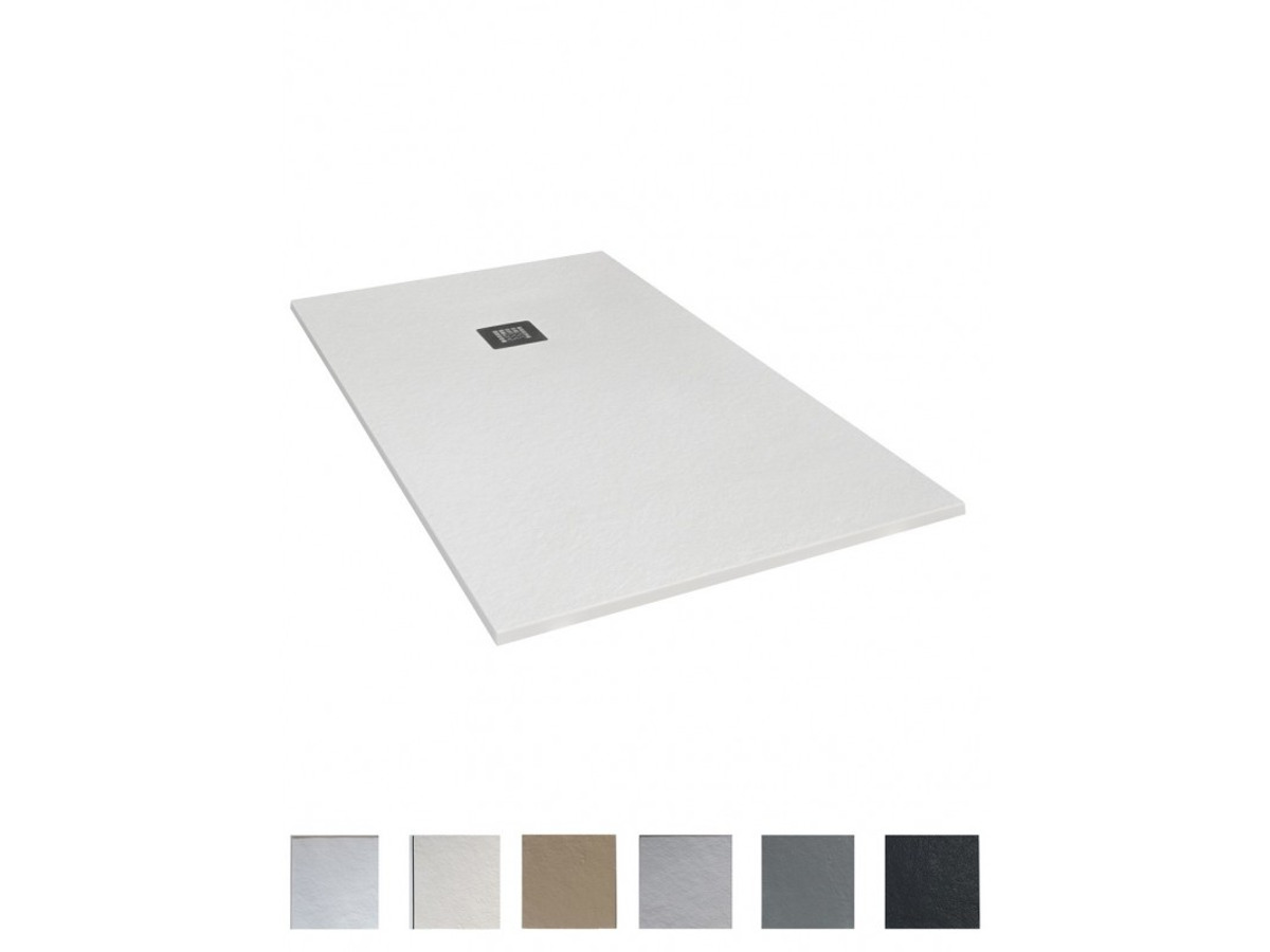 Plato de ducha Natur de resina y carga mineral