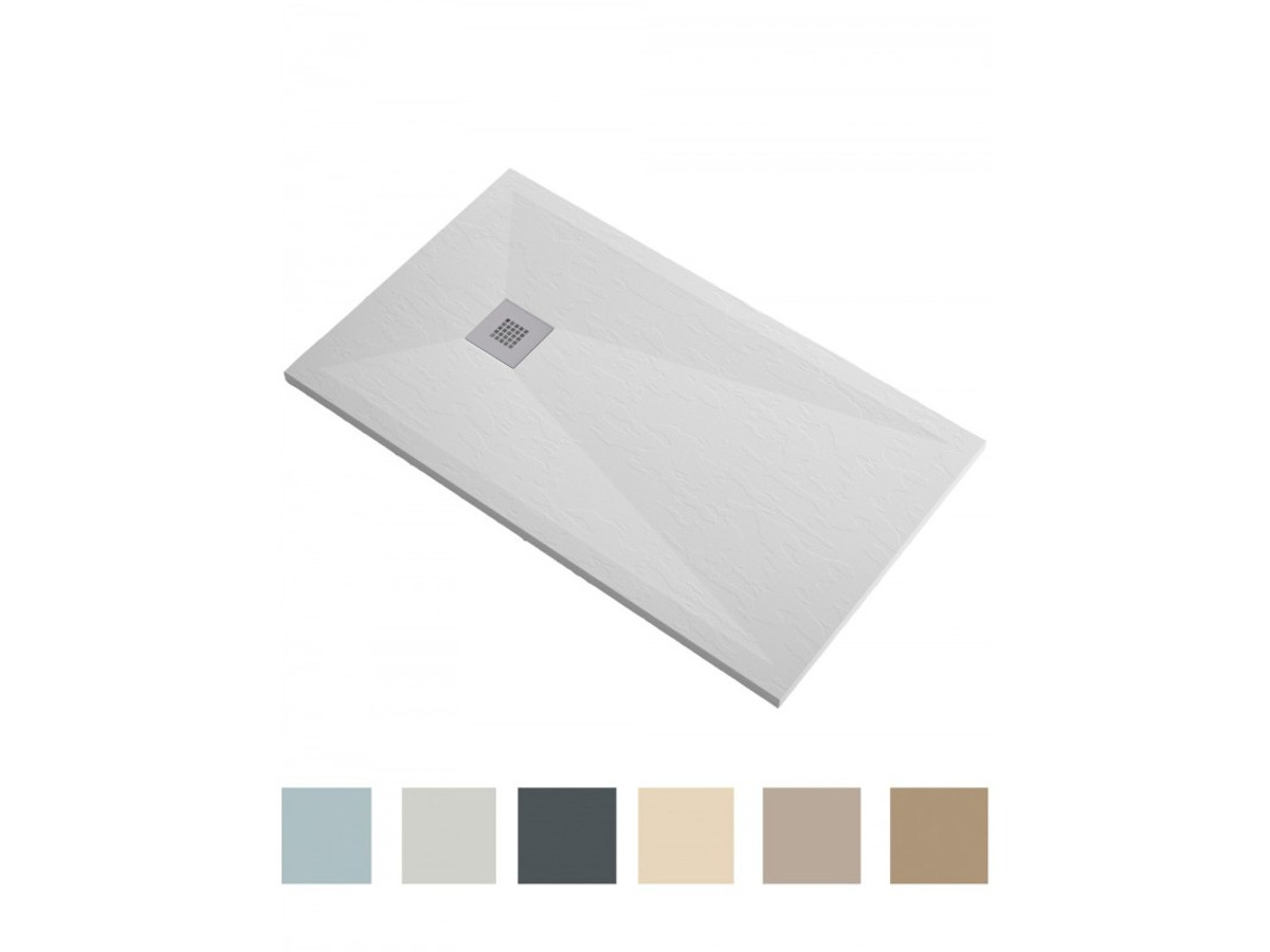 Plato de ducha Slate de resina y carga mineral