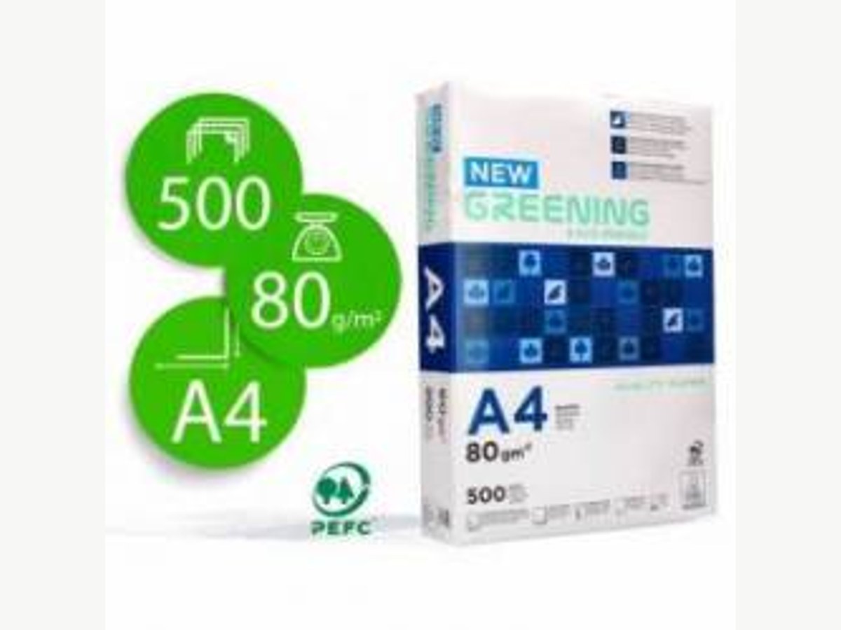 Papel Din A4 Greening 80 g 500 hojas