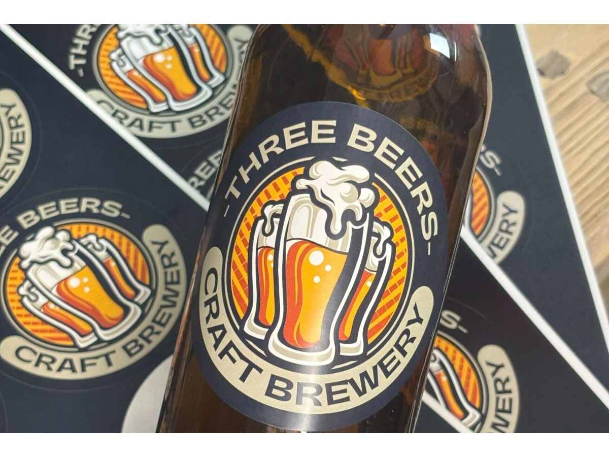 Custom beer bottle labels