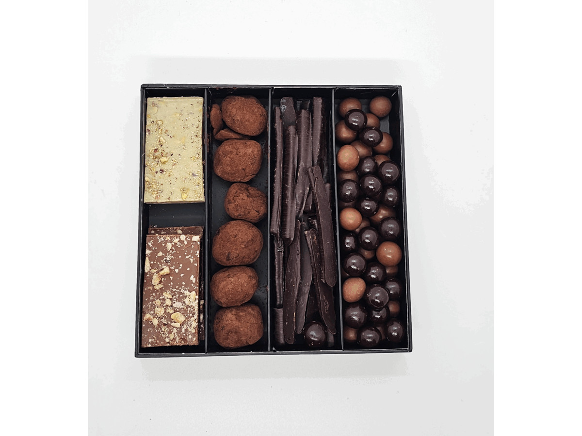 Caja surtida de chocolate artesanal
