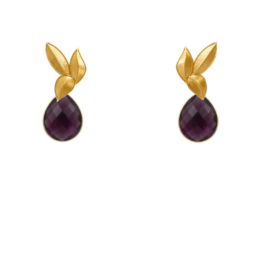 Set Matrix Pendientes Desmontables Laguén y Tear Morado