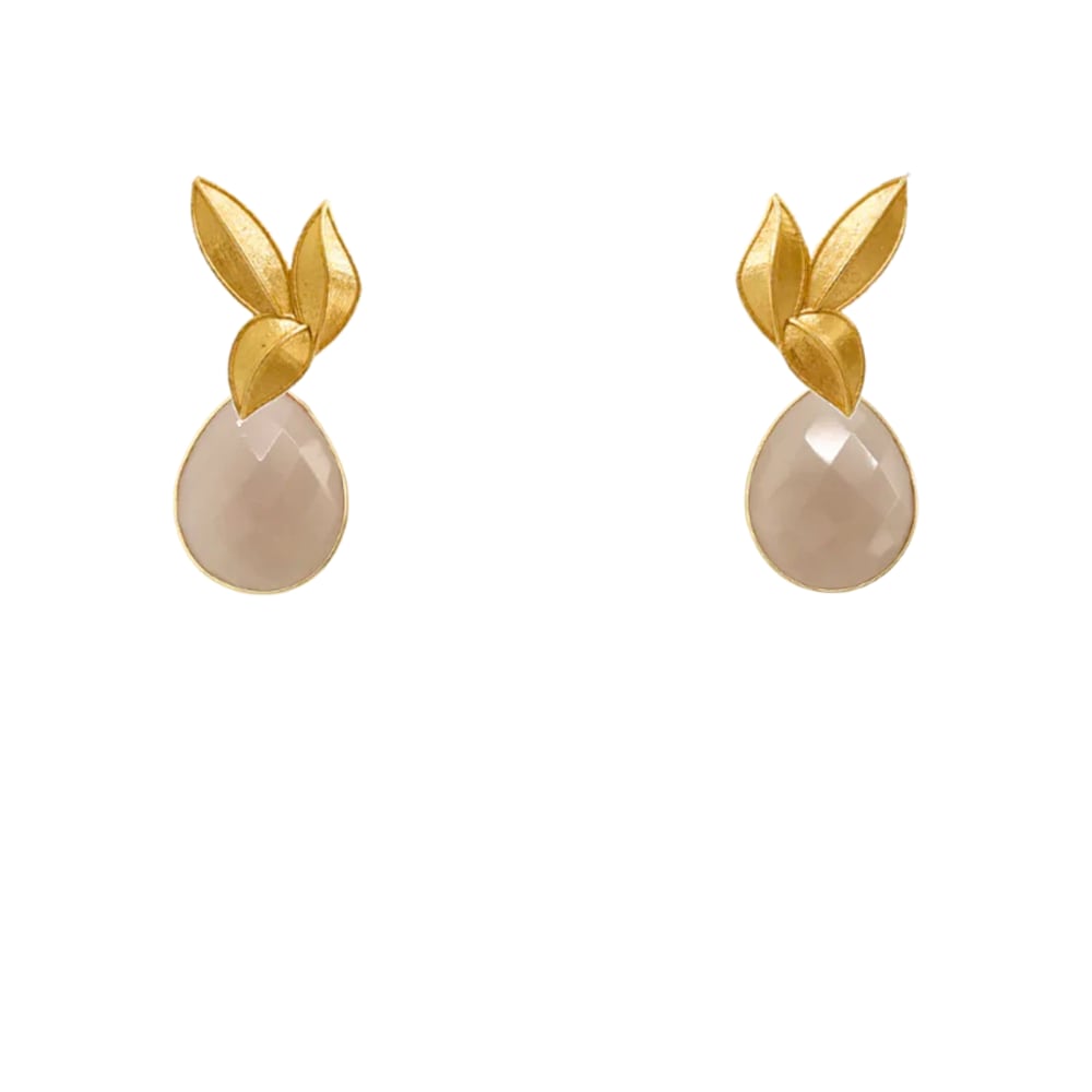 Set Matrix Pendientes Desmontables Laguén y Tear Beige
