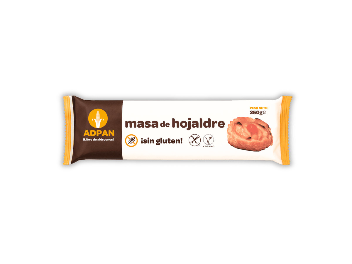 Comprar Masa de Hojaldre sin gluten 250g | ADPAN