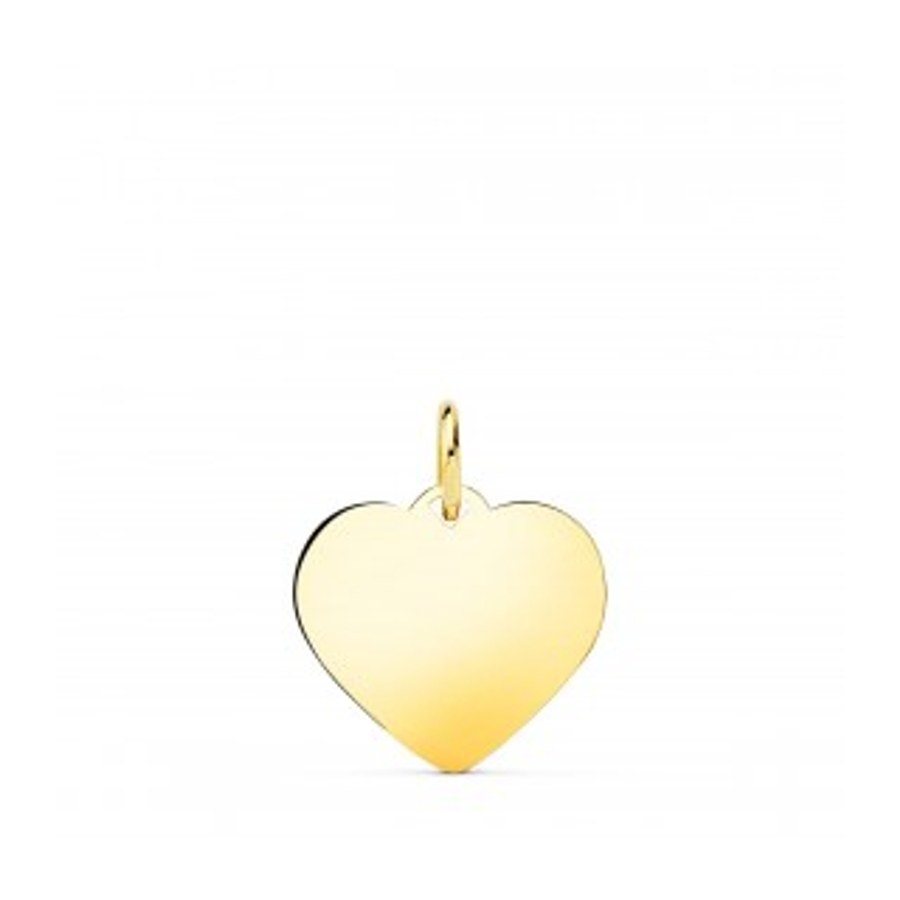 Colgante personalizado Corazon Oro 14K