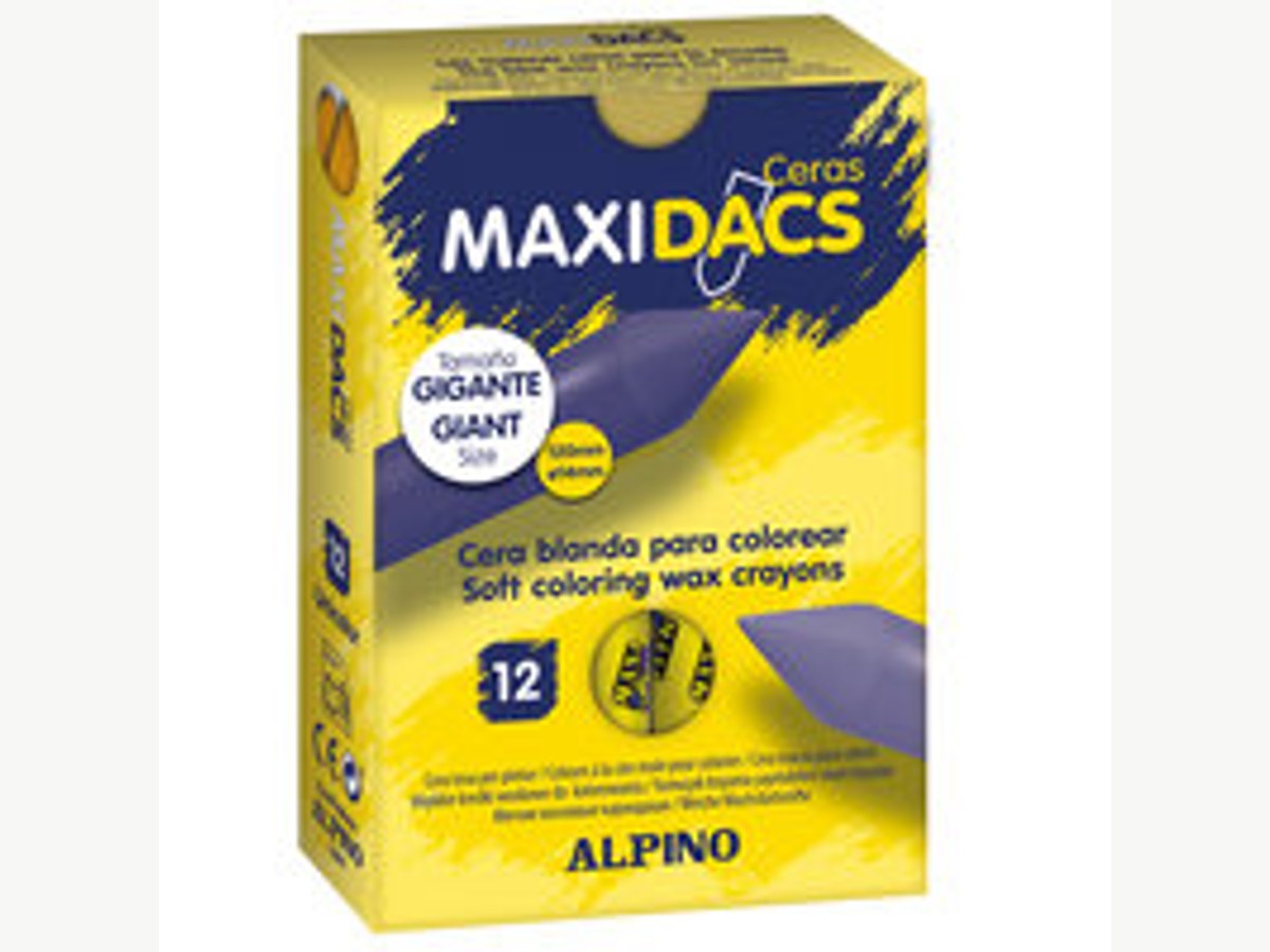 Estuche 12 ceras MaxiDacs