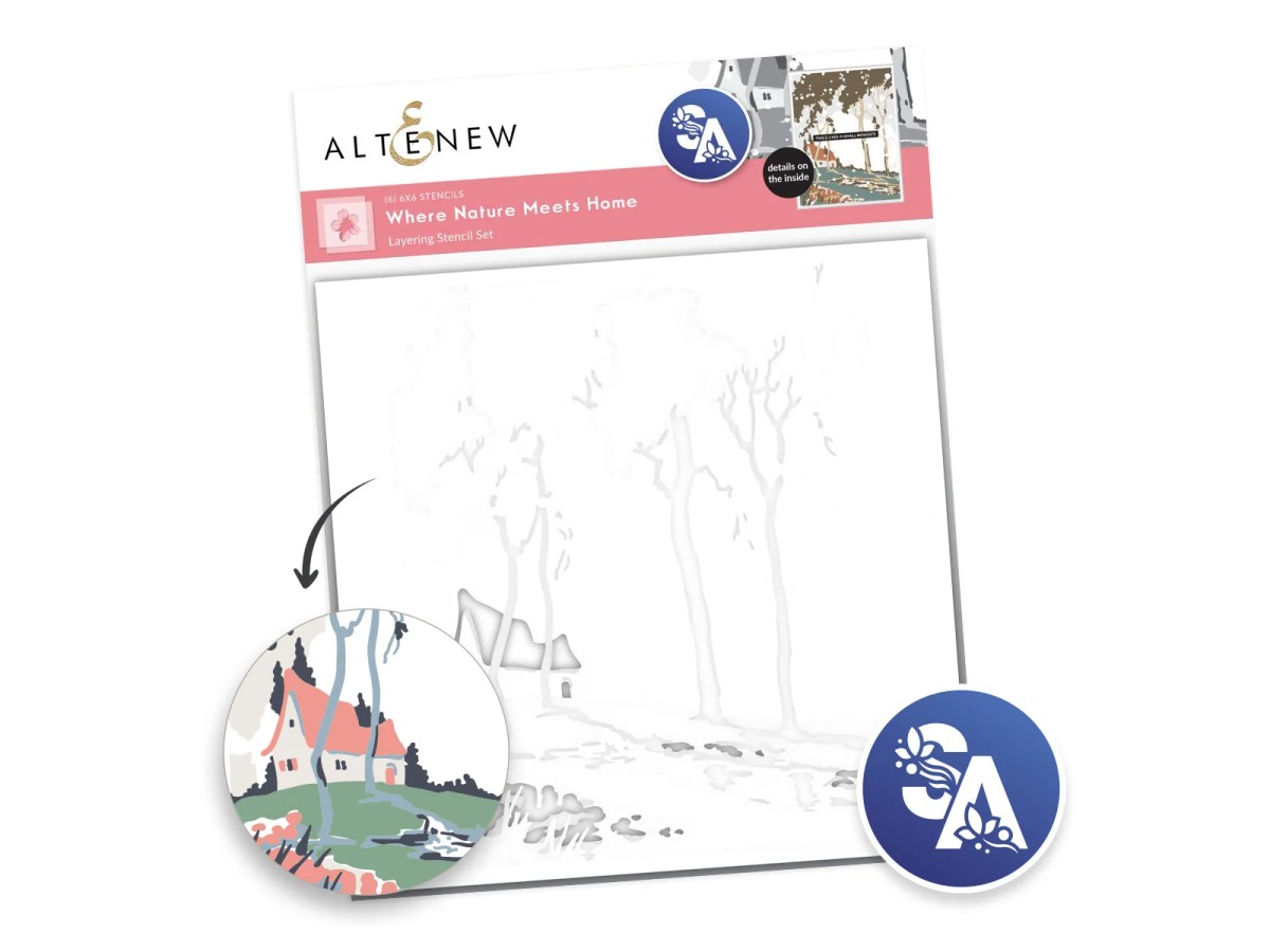 Stencil Art: Where Nature Meets Home Layering Stencil Set (6 in 1)