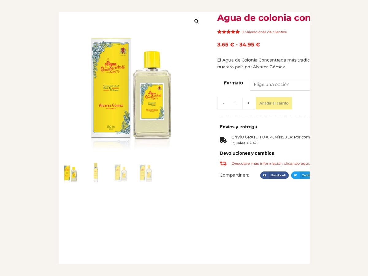 Agua de Colonia Concentrada