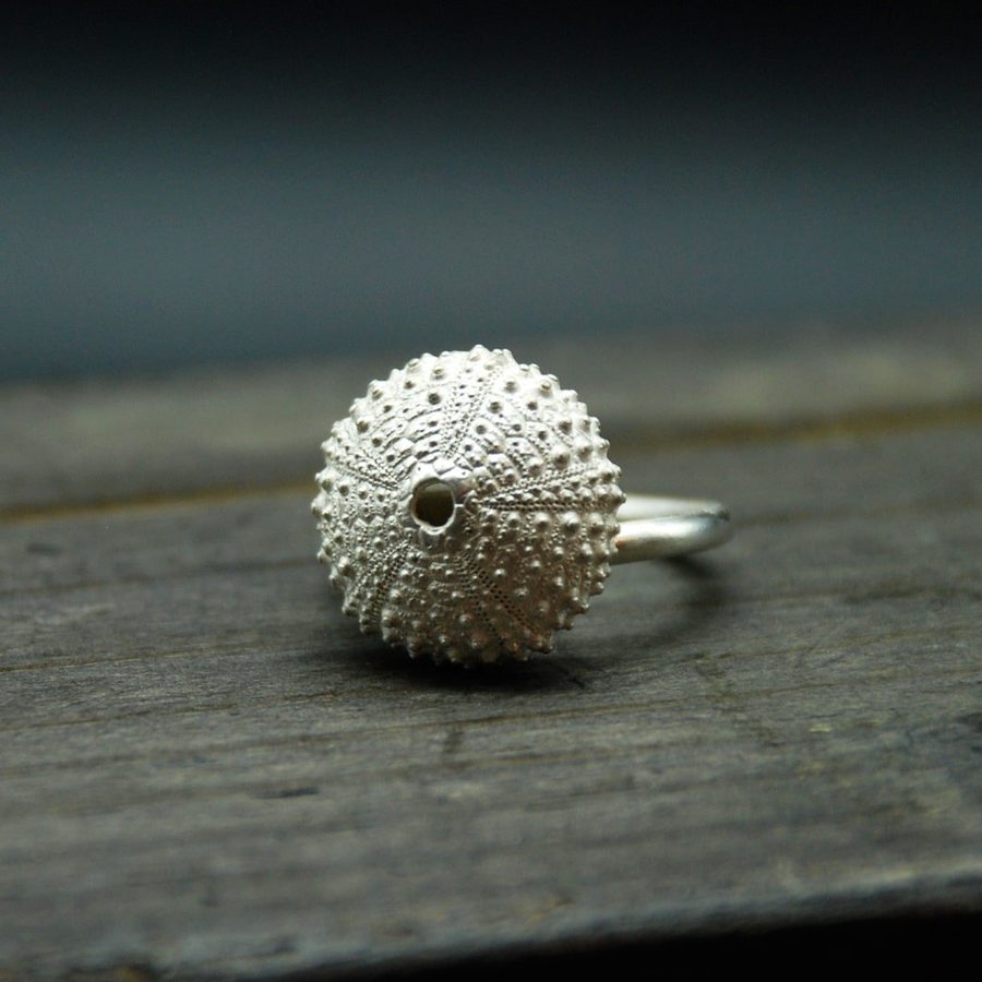 Anillo de plata Erizo