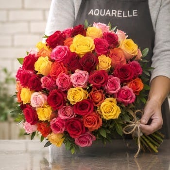 Rosas multicolor