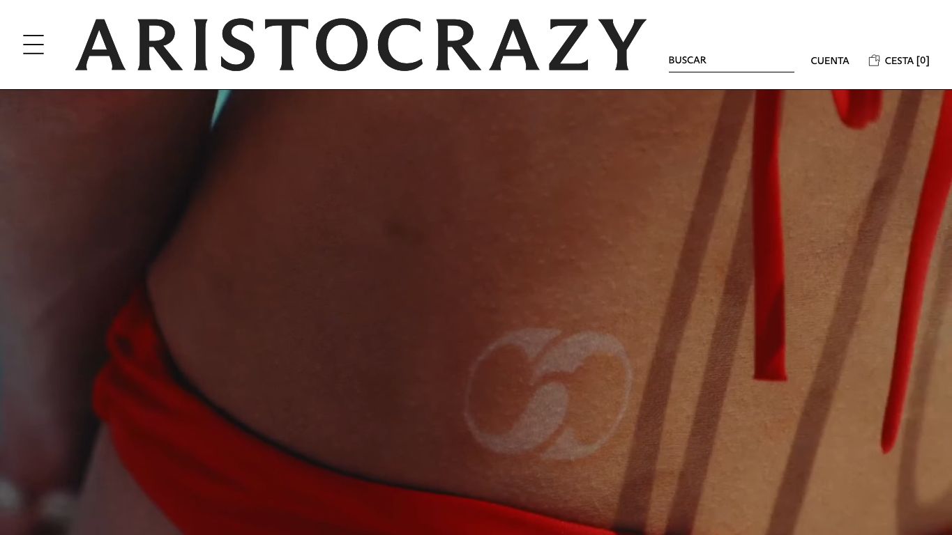Captura real de la home de Aristocrazy