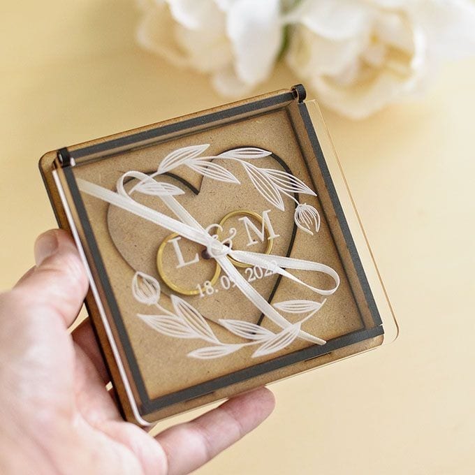 Caja Alianzas Boda Metacrilato