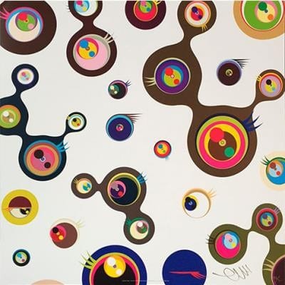 Jellyfish Eyes - White 3 de Takashi Murakami