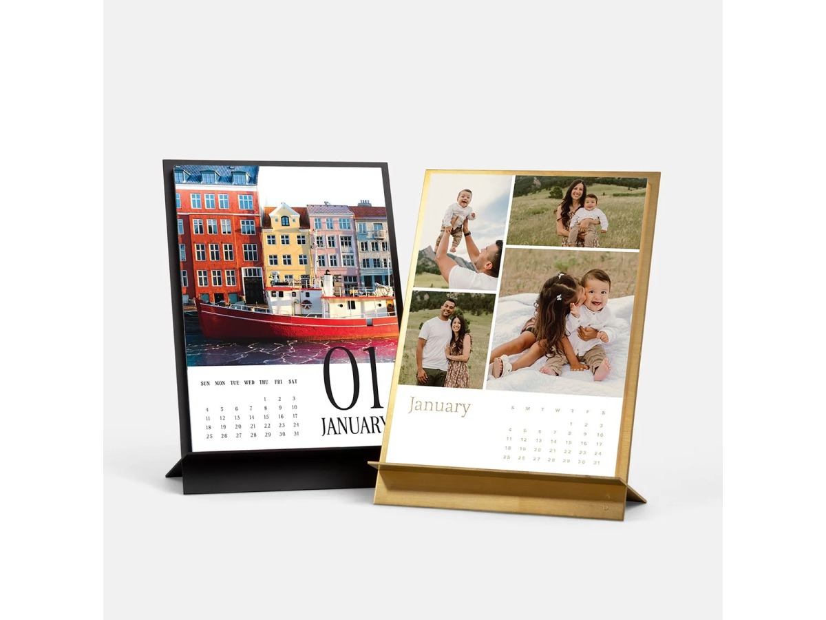 Brass Easel & Calendar