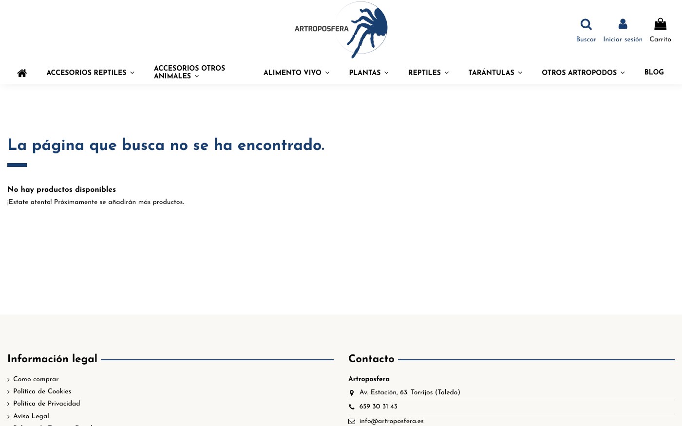 La página que busca no se ha encontrado.