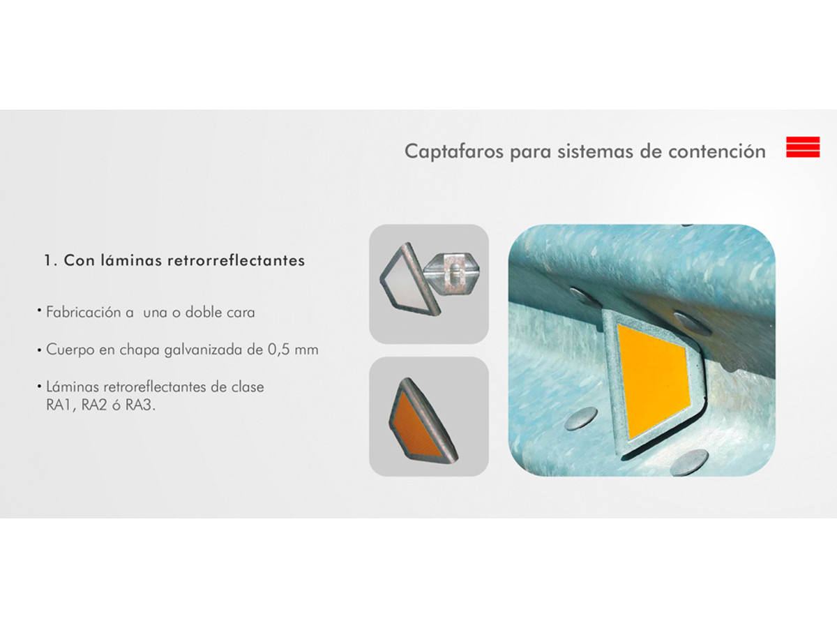 Captafaros para contención