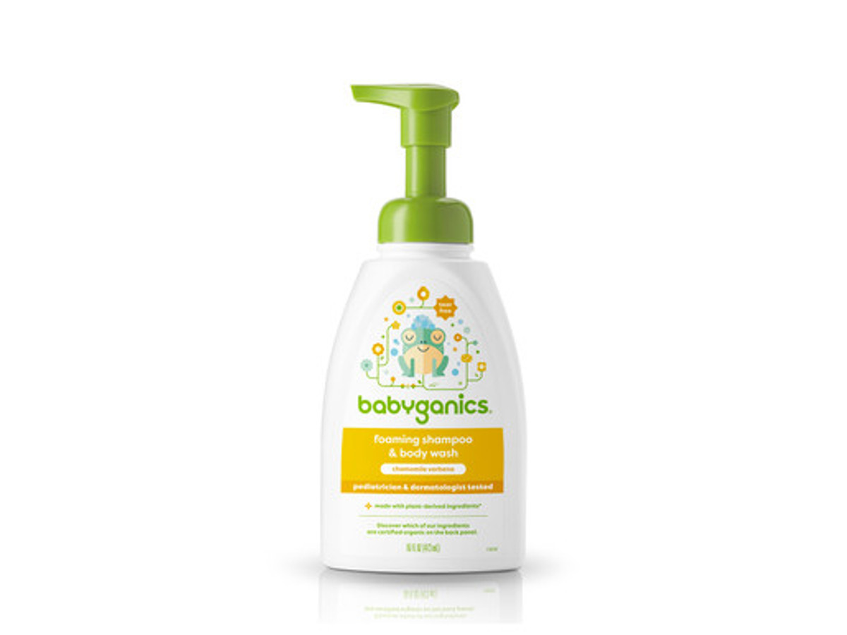 foaming shampoo & body wash, chamomile verbena