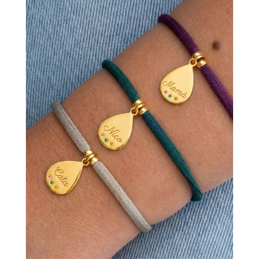 Pulsera Personalizable Gota Multicolor