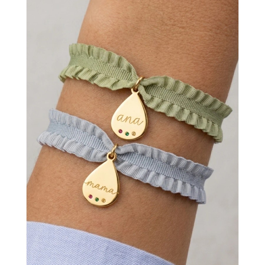 Pulsera rizo Personalizable Gota Multicolor