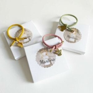 Pulseras con ángel grabado para Comunión