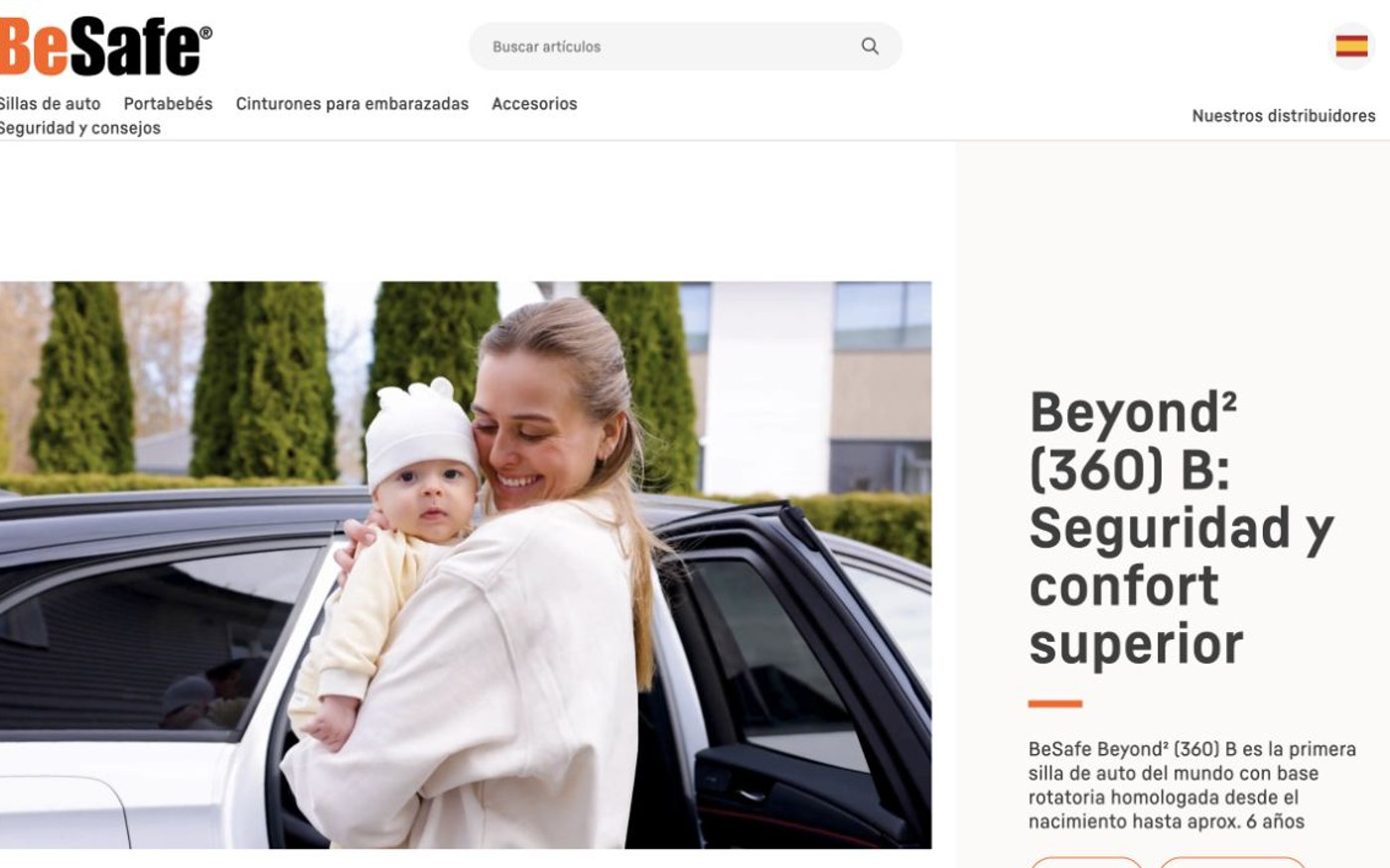 Captura limpia de la home oficial de BeSafe