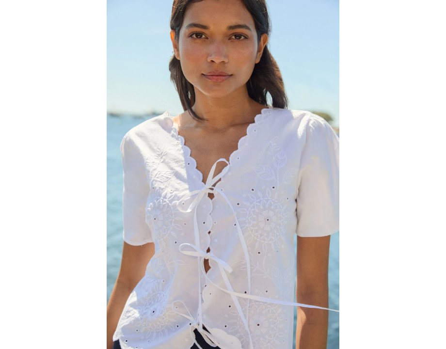 blouse BOW White