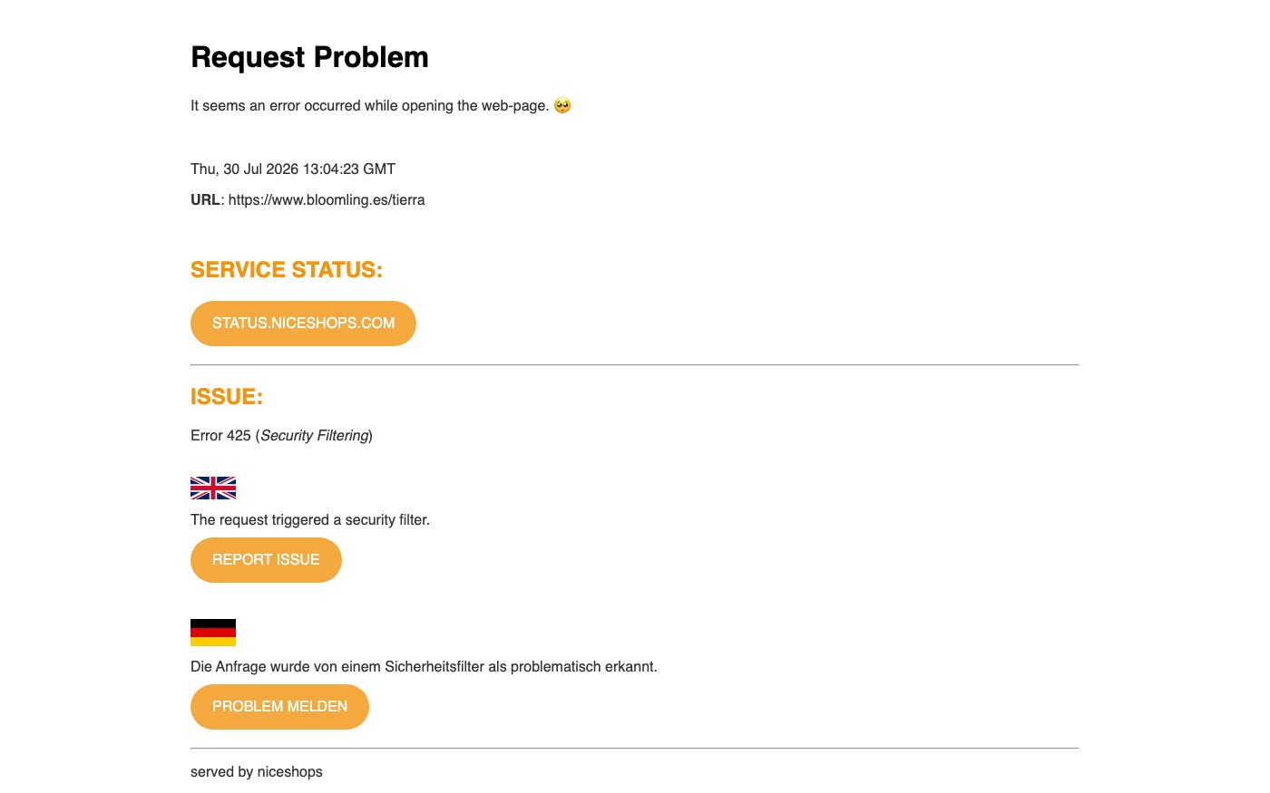Request Problem
