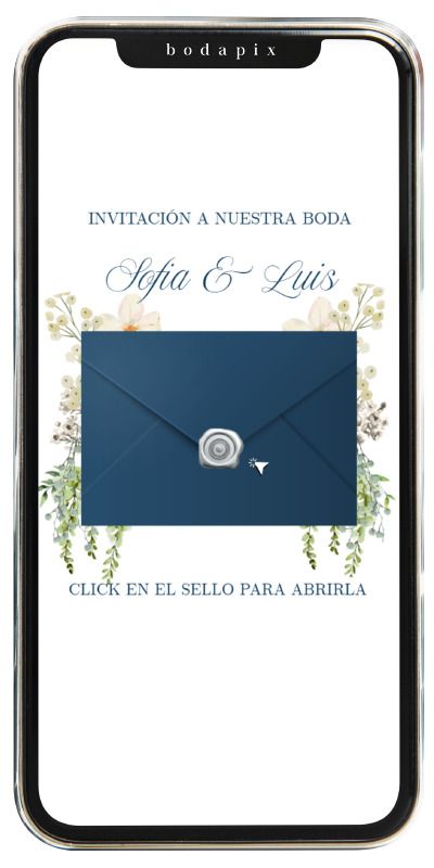 Invitación de boda digital Flowers
