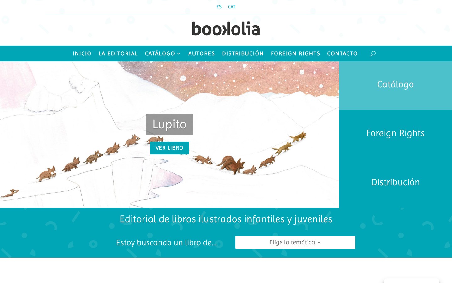 Captura limpia de la home oficial de Bookolia