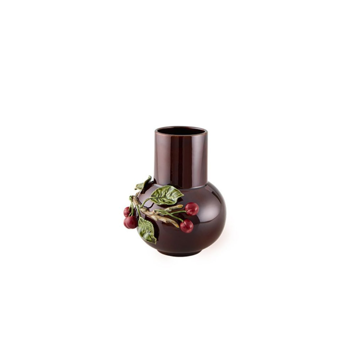 Florero con guindas