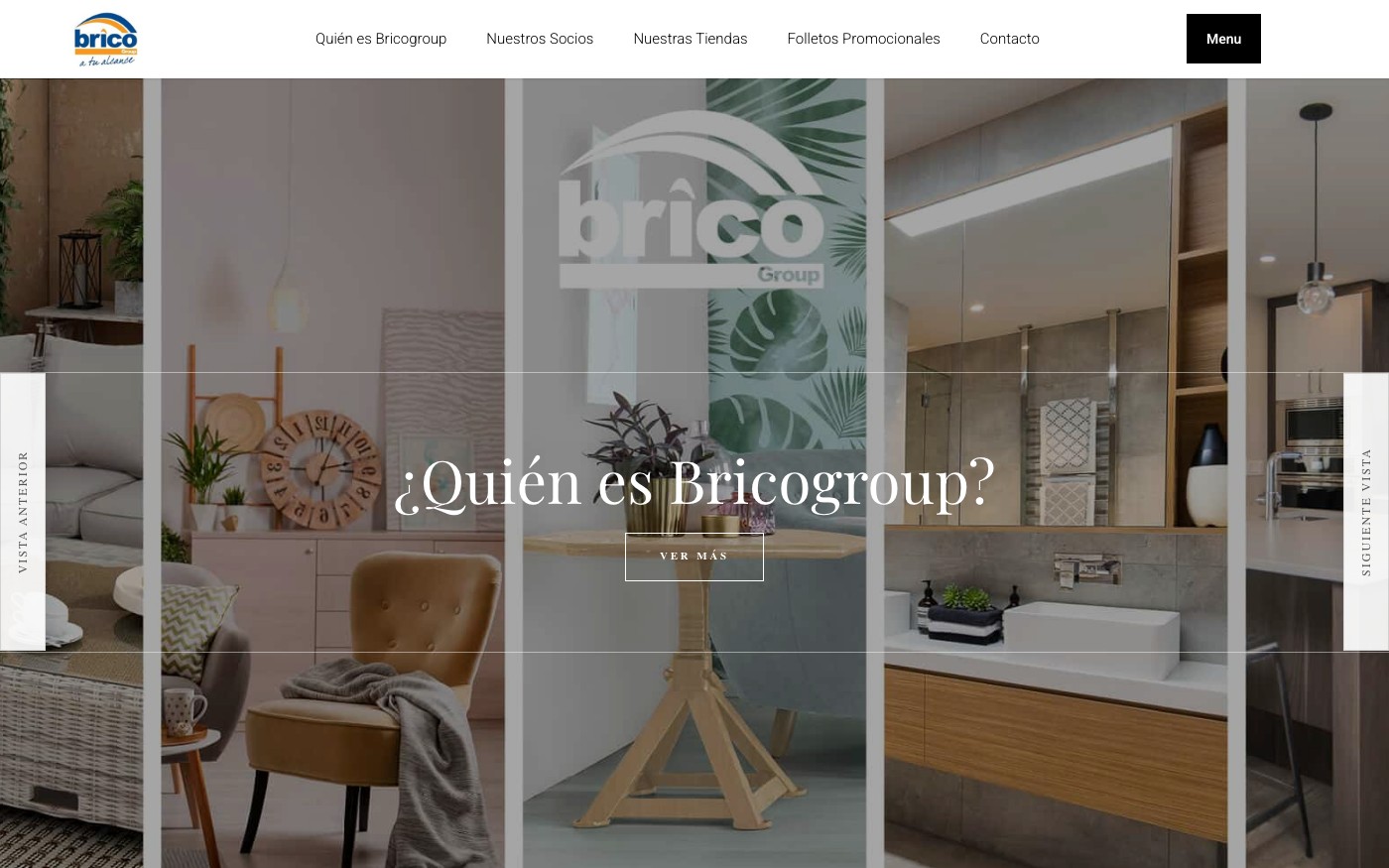 Captura limpia de la home oficial de BricoGroup