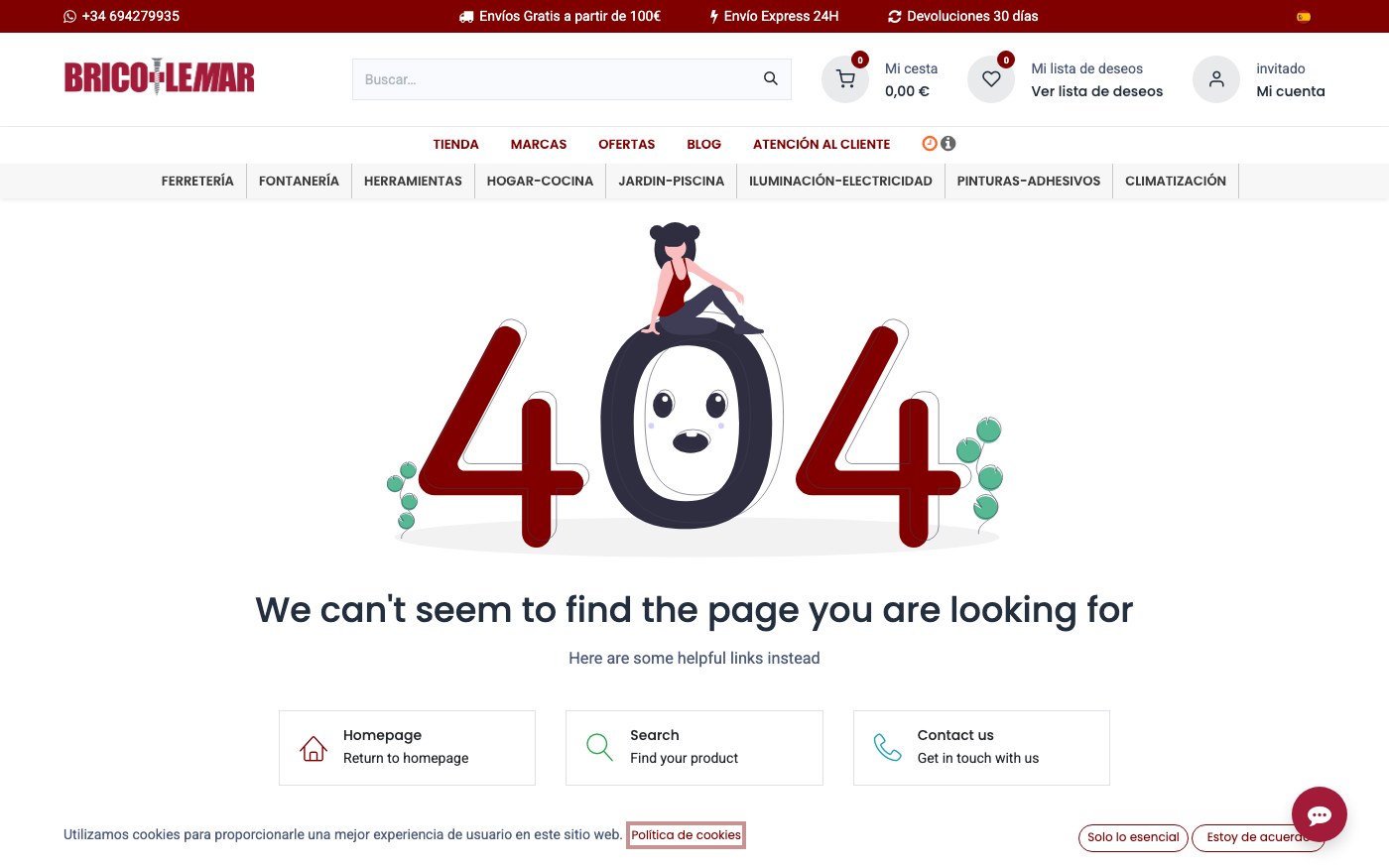 Page Not Found | Bricolemar S.L.