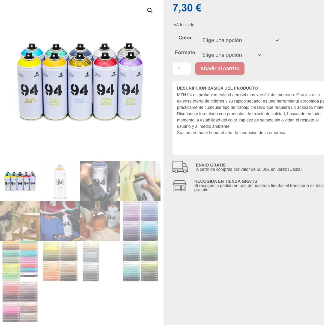 Spray Montana 94 Colores