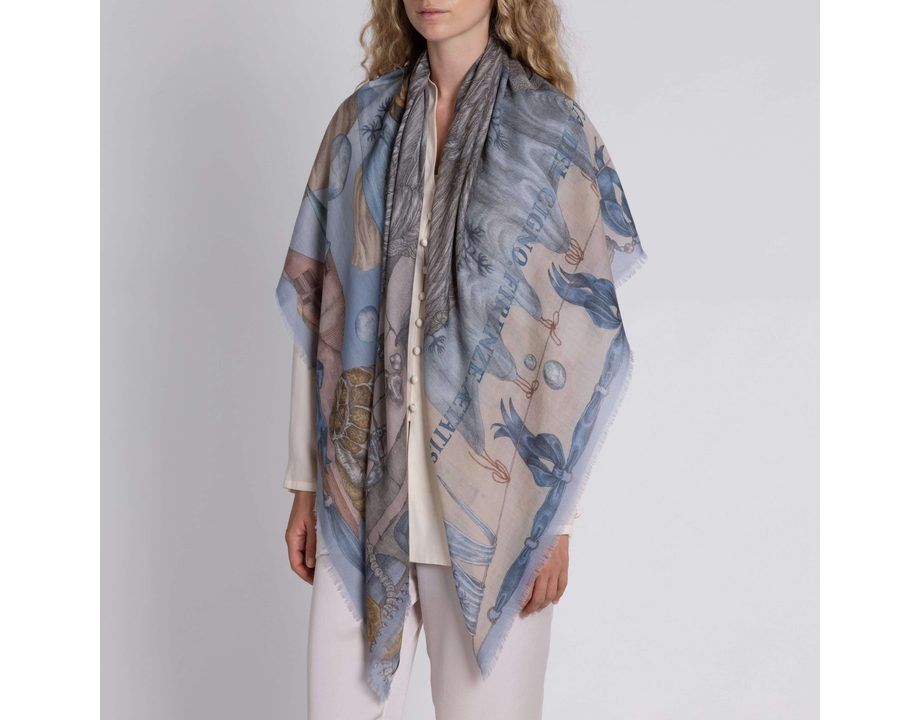 The Glass Swan Cashmere Shawl 135
