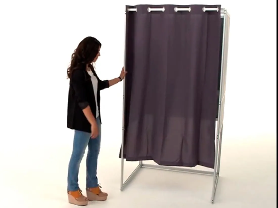 Cabina de votación plegable