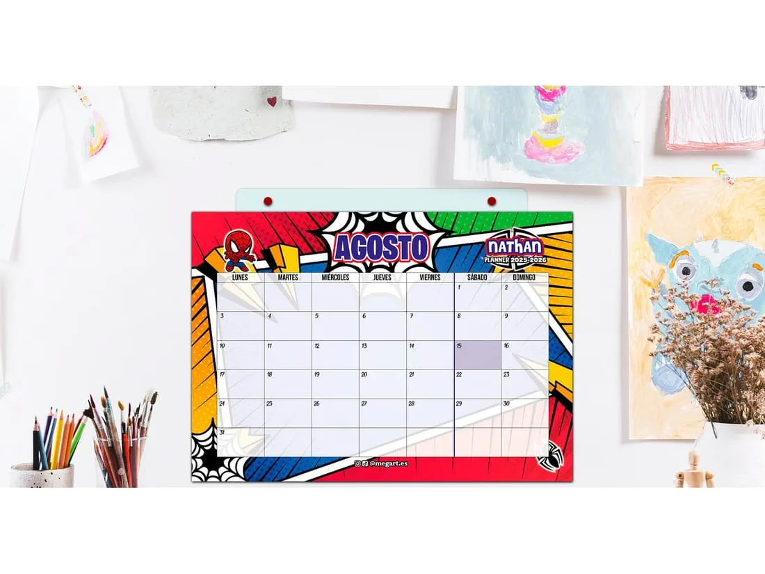 Calendario planner personalizado
