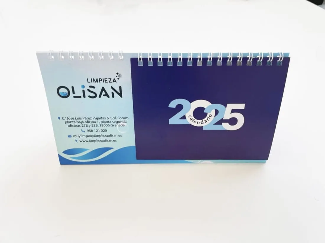 Calendario de mesa personalizado