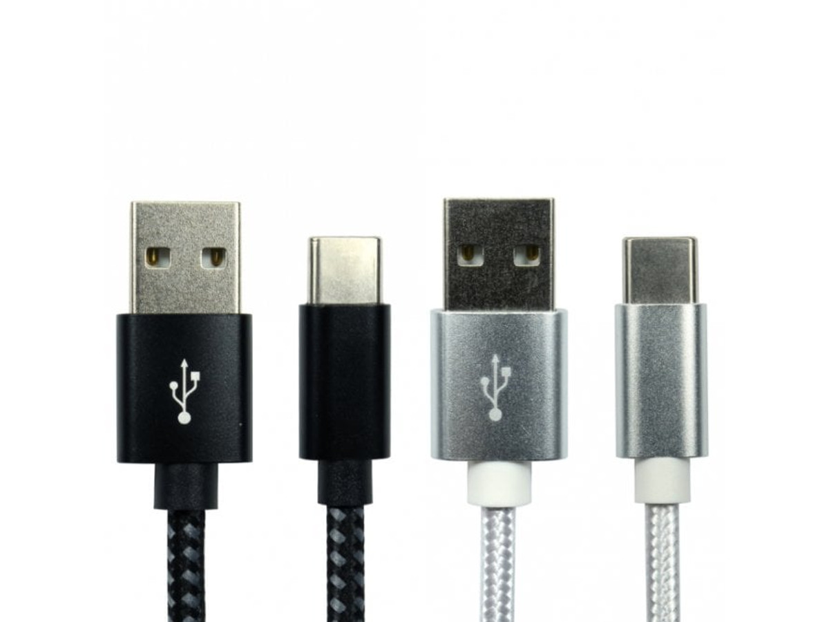 Cable USB-A a USB-C trenzado