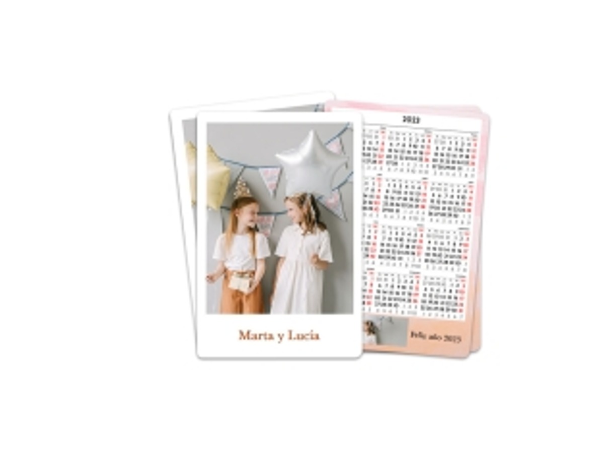 Calendario personalizado de bolsillo