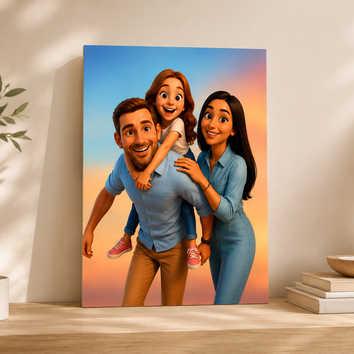 Retrato personalizado en lienzo