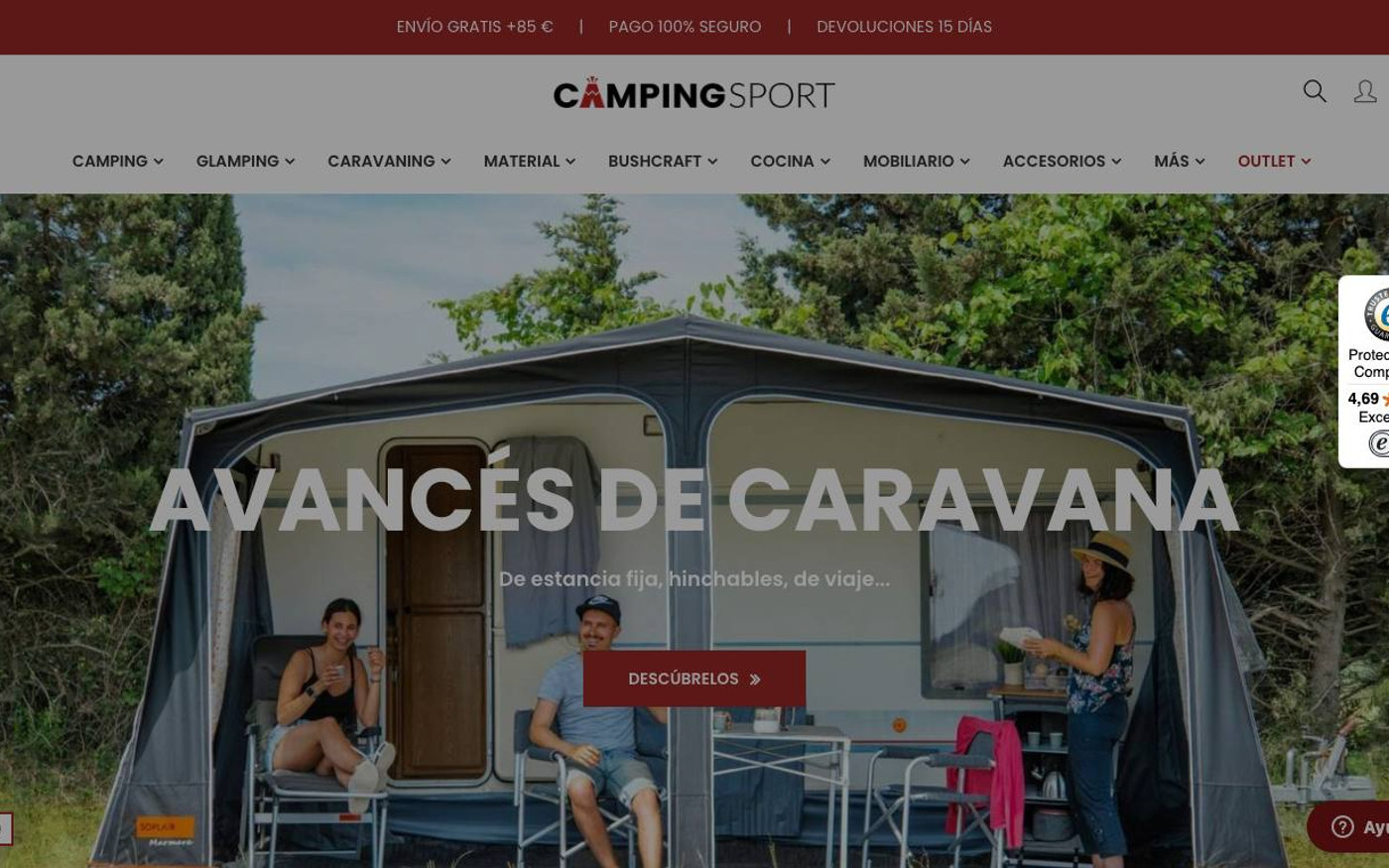 Captura limpia de la portada de Camping Sport