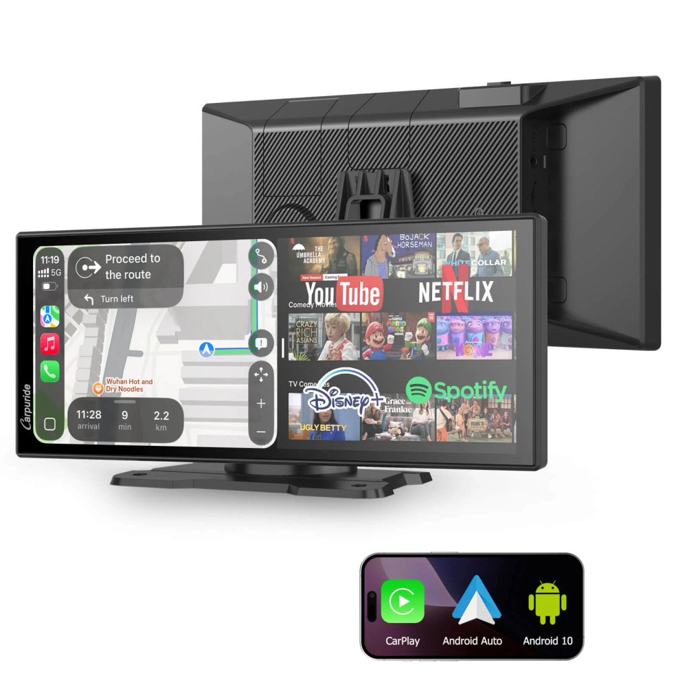 Carpuride W125P Portable Wireless Car Stereo