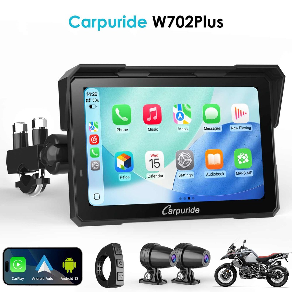 Carpuride W702 Plus Motorcycle Stereo