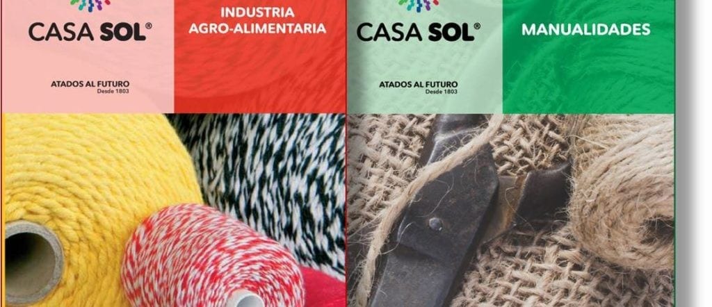 Nuevos catálogos CASA SOL de MANUALIDADES y de INDUSTRIA AGROALIMENTARIA – Casa Sol | Especialistas en hilos, cordeles y cuerdas