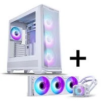 Phanteks Eclipse G400A PC-Gehäuse + Glacier M25 Gen2 AiO-Wasserkühlung - weiß