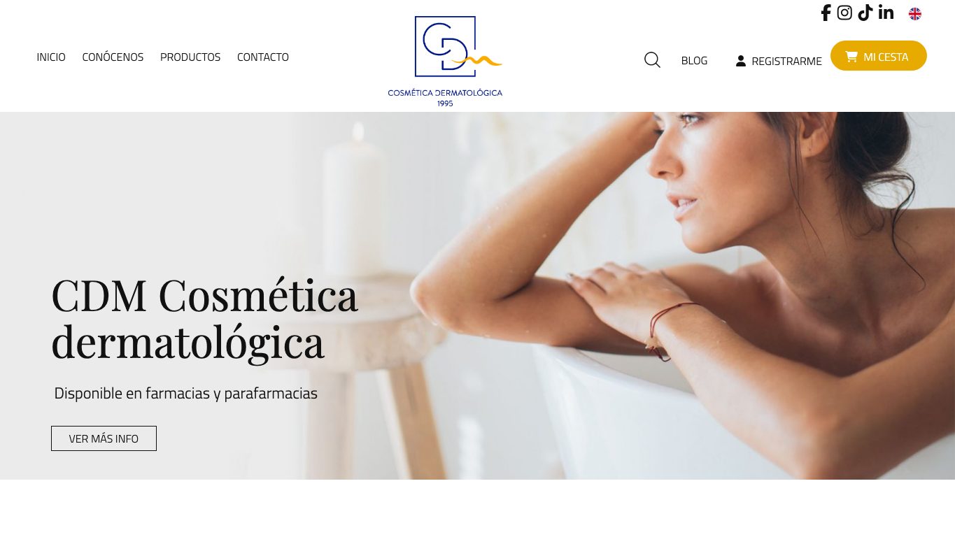 Captura limpia de la portada oficial de CDM Cosmética Dermatológica