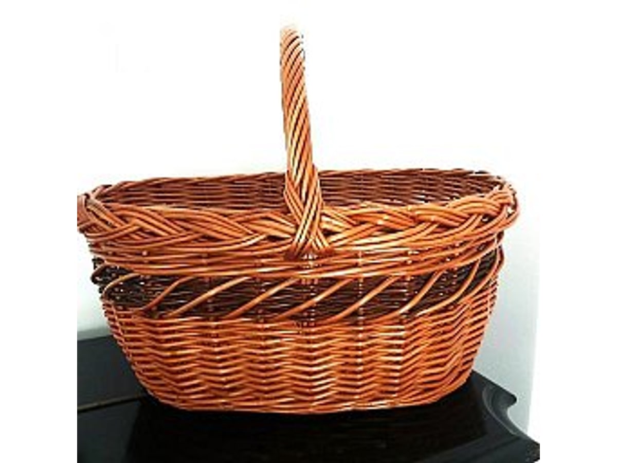 Cesta de mimbre para setas