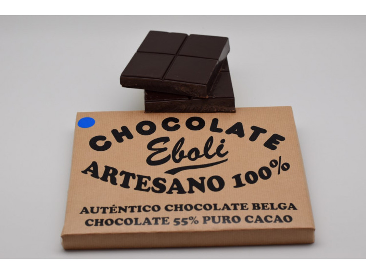Tableta de chocolate negro 55% de cacao
