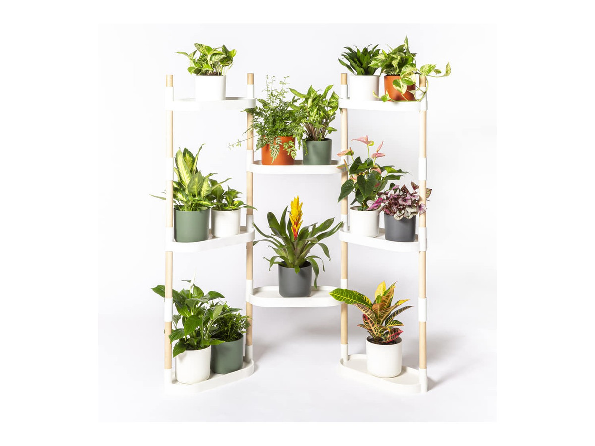 Estantería para plantas modular de 8 bandejas