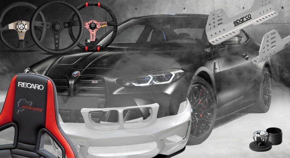 Colección de accesorios de coche